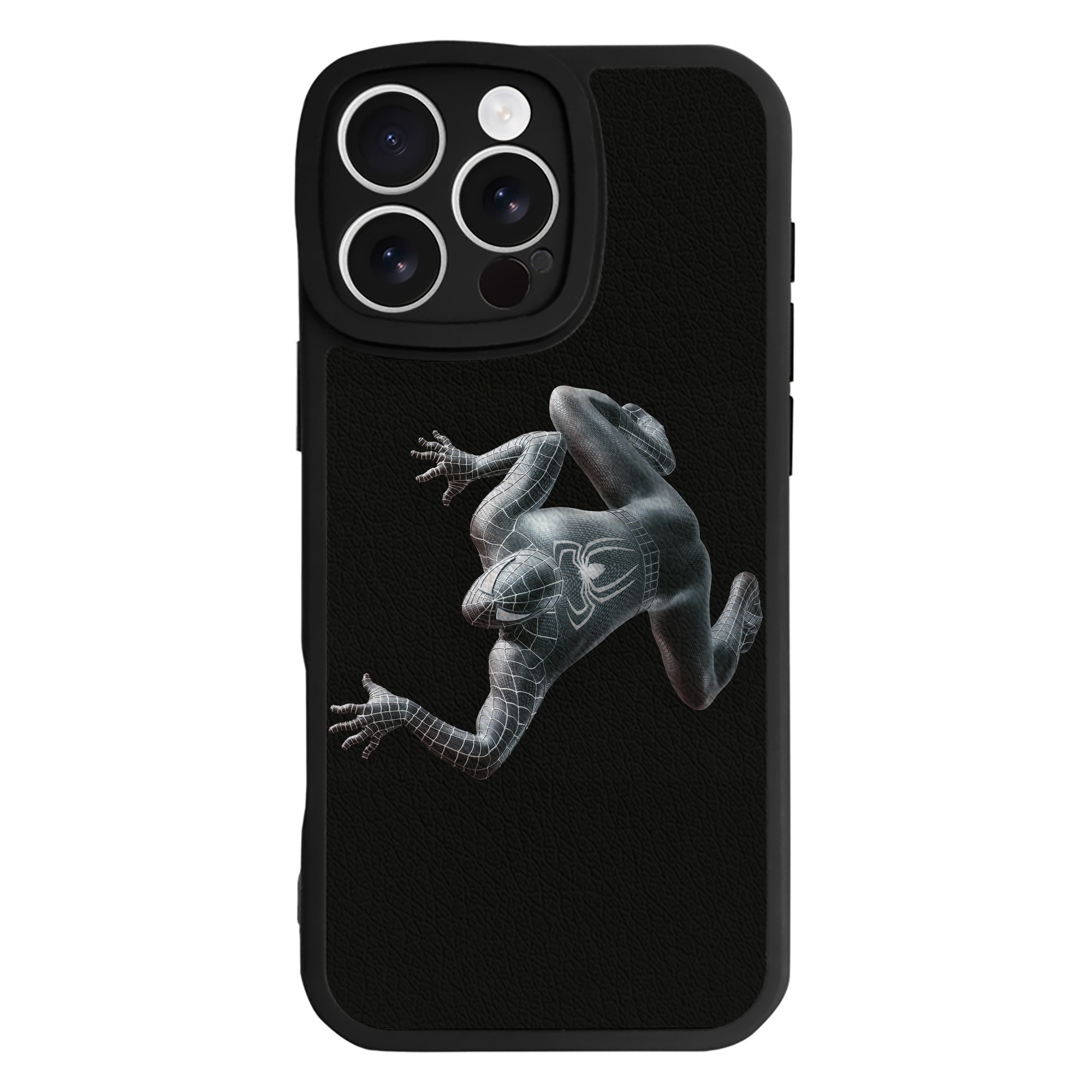 （画像用） Spider Man スパイダーマン 【iPhone 16シリーズ対応】シリコンスマホケース（レザー調） 材質：シリコン